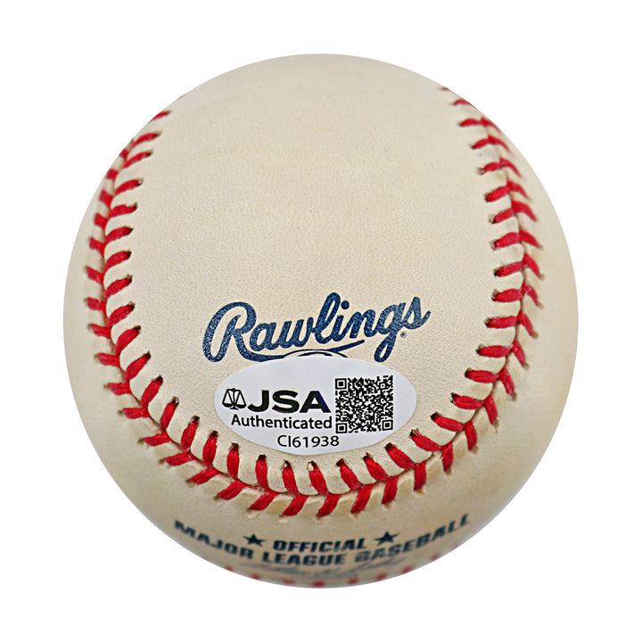 Mark McGwire Athletics Cardinals Autographed Inscribed OMLB Baseball JSA COA
