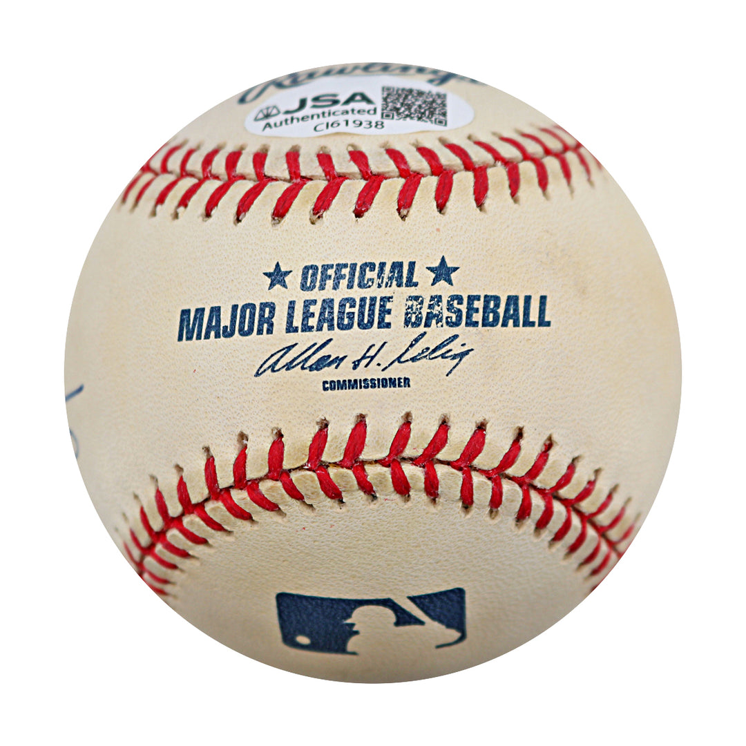 Mark McGwire Athletics Cardinals Autographed Inscribed OMLB Baseball JSA COA
