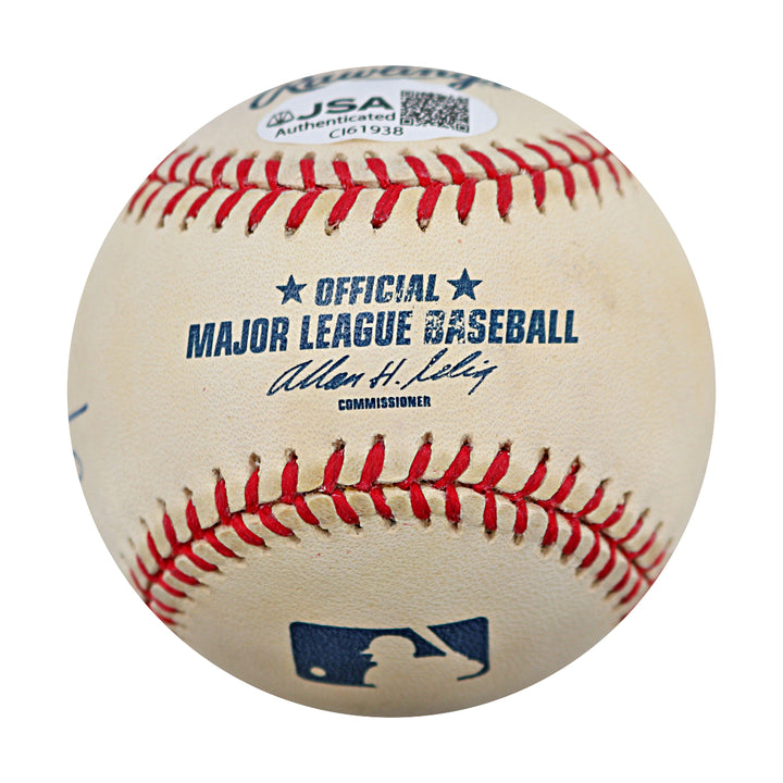 Mark McGwire Athletics Cardinals Autographed Inscribed OMLB Baseball JSA COA