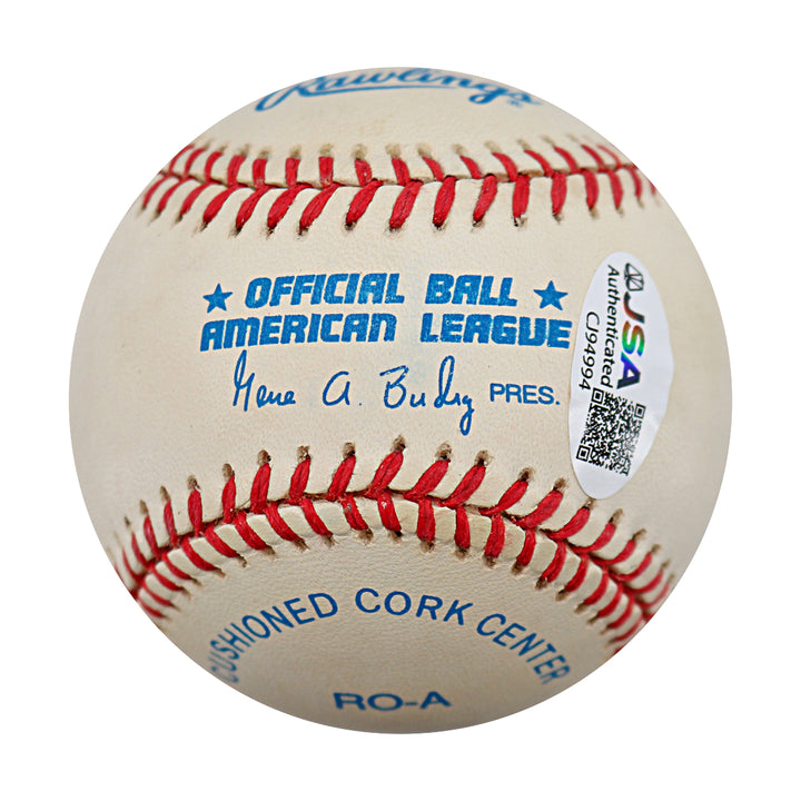 Tino Martinez Mariners Yankees Autographed OAL Baseball JSA COA