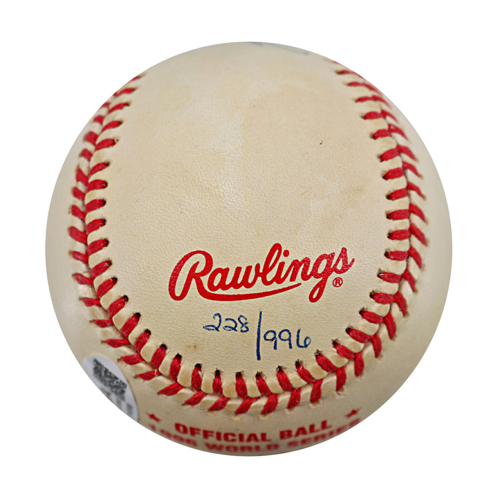 John Wetteland Yankees Autographed 96 World Series Logo Baseball LE /996 JSA COA