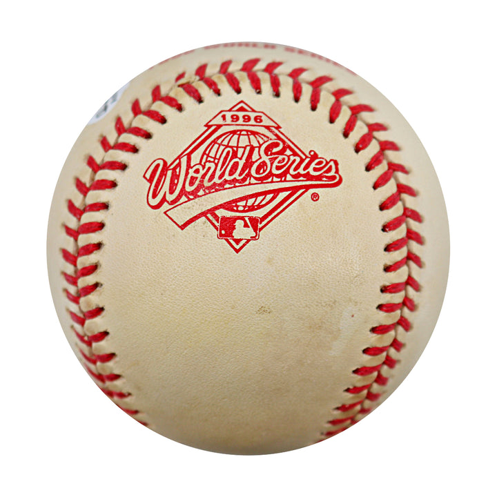 John Wetteland Yankees Autographed 96 World Series Logo Baseball LE /996 JSA COA
