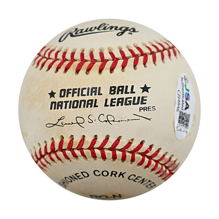 Phil Niekro Atlanta Braves Autographed Inscribed ONL Baseball JSA COA