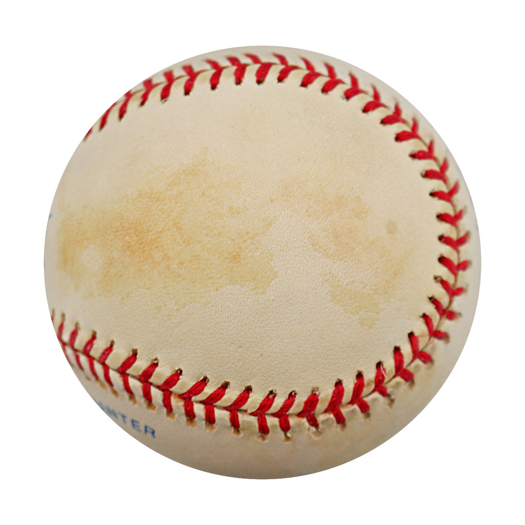 Ivan Rodriguez Texas Rangers Autographed Inscribed OAL Baseball JSA COA 