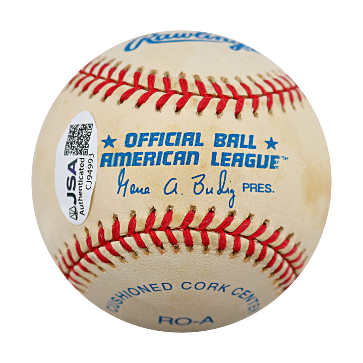 Ivan Rodriguez Texas Rangers Autographed Inscribed OAL Baseball JSA COA 