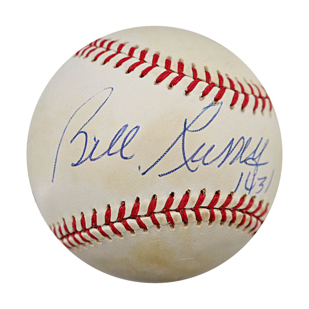 Bill Russell Boston Celtics Autographed Inscribed OAL Baseball JSA COA