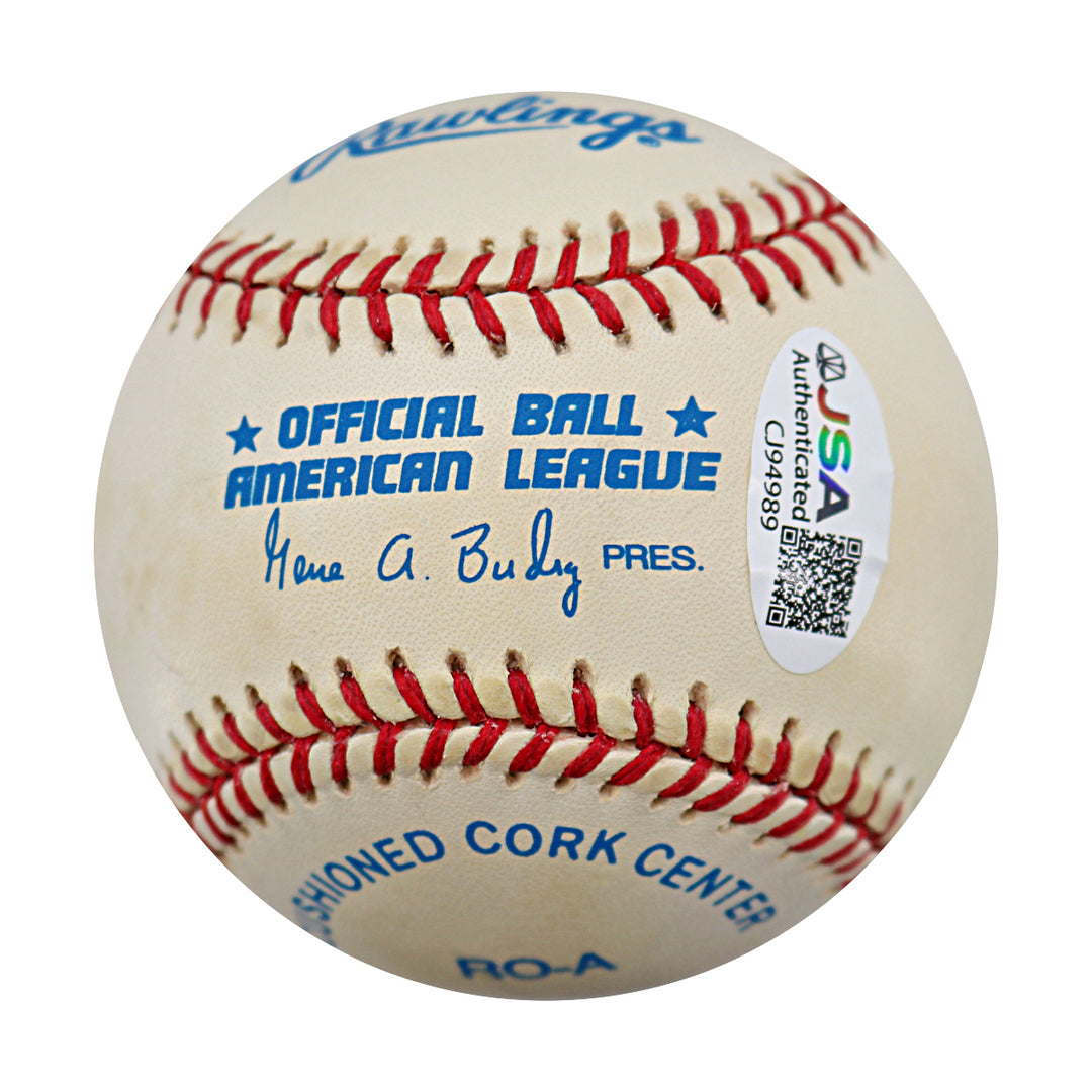 Bill Russell Boston Celtics Autographed Inscribed OAL Baseball JSA COA