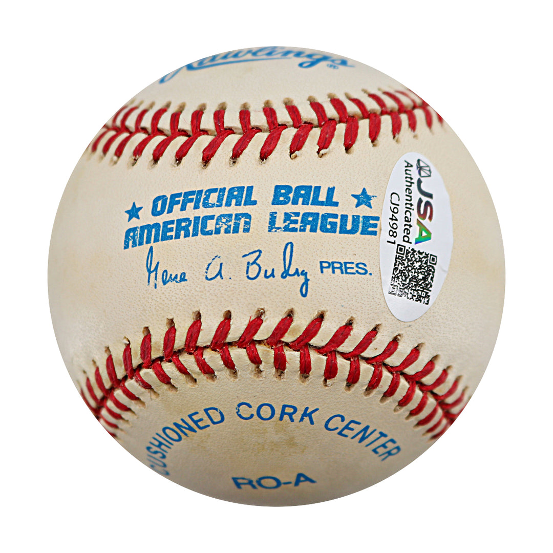 Ryan Bradley New York Yankees Autographed OAL Baseball JSA COA