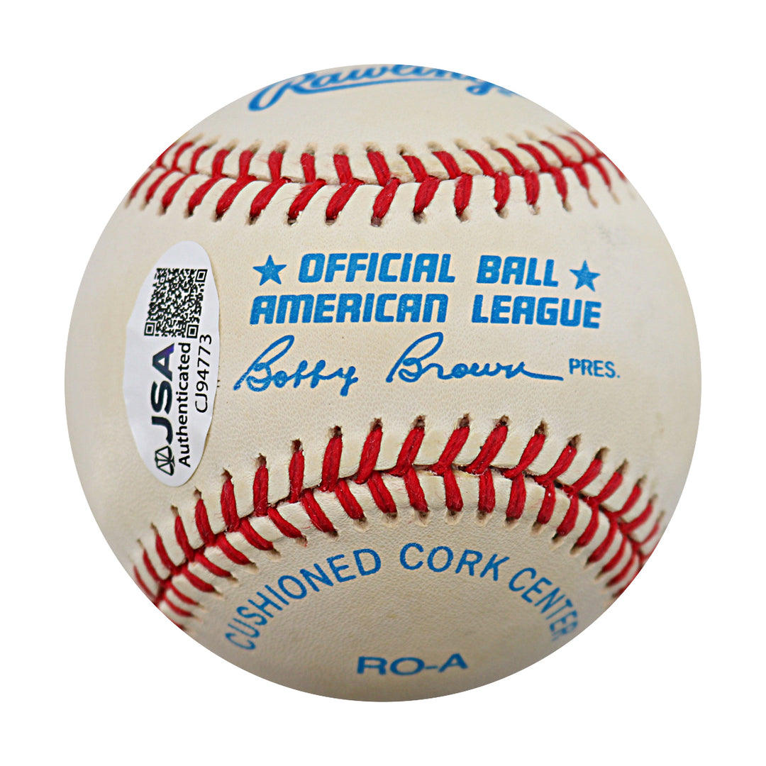 Edgar Martinez Seattle Mariners Autographed OAL Baseball JSA COA
