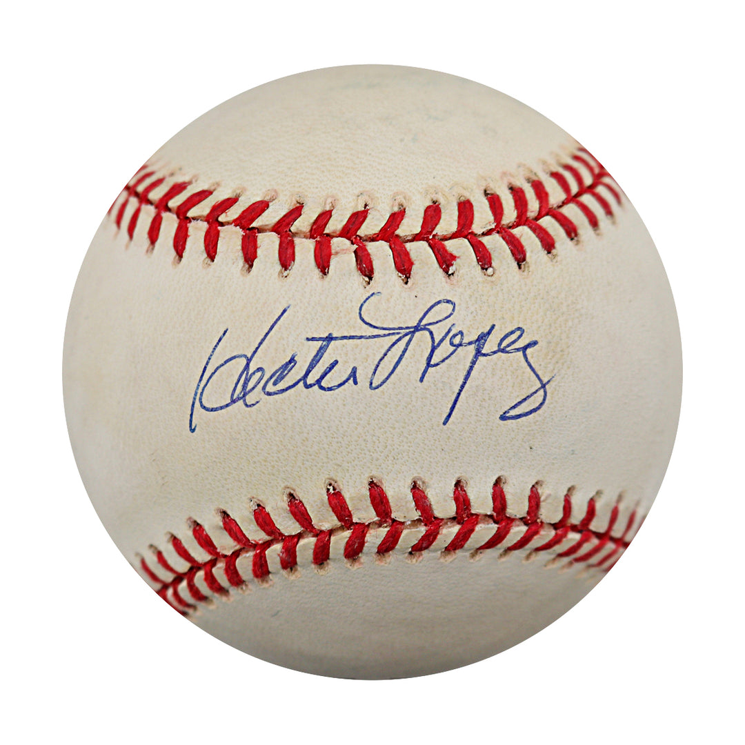 Hector Lopez New York Yankees Autographed OAL Baseball JSA COA