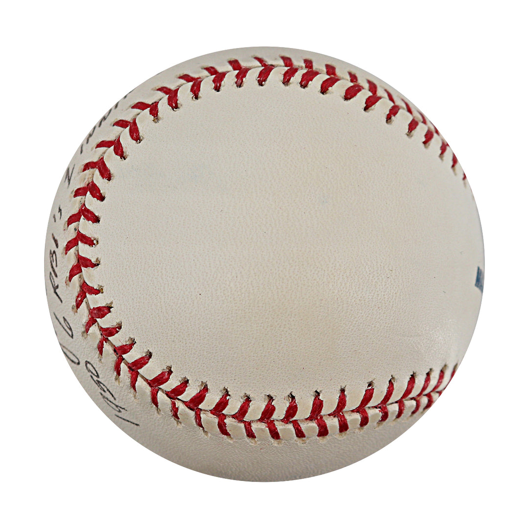 Joe Astroth Athlethics Autographed Inscribed OMLB Baseball JSA COA
