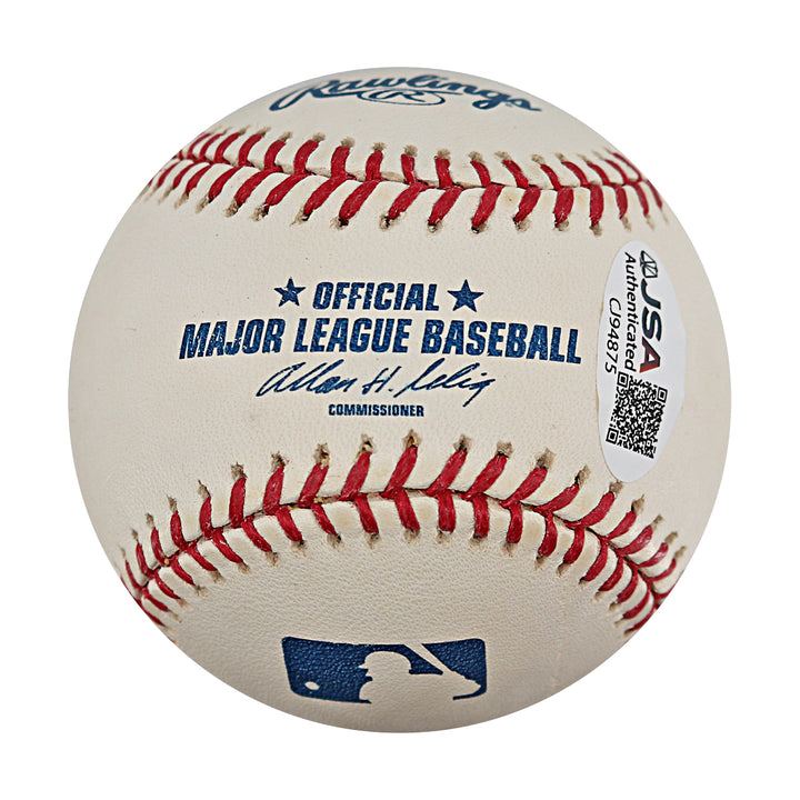 Joe Astroth Athlethics Autographed Inscribed OMLB Baseball JSA COA