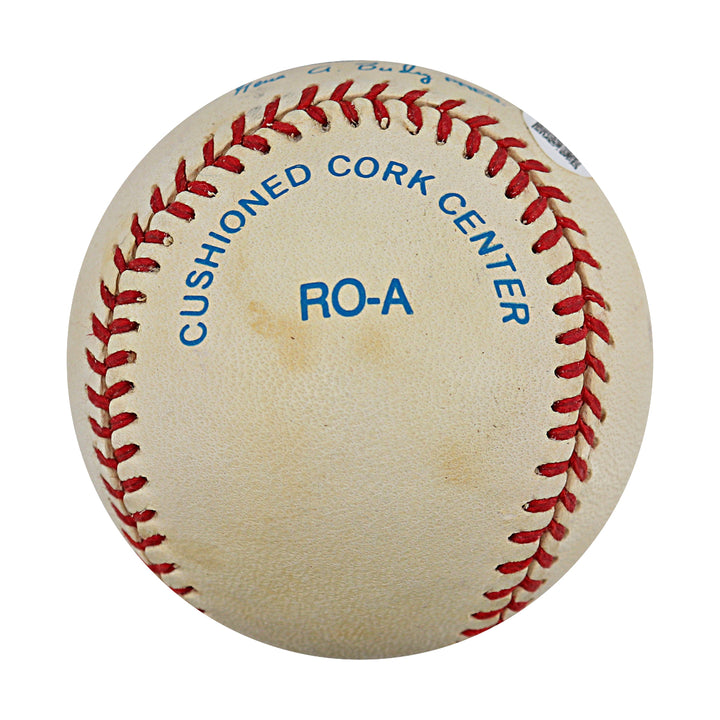 Homer Bush New York Yankees Autographed OAL Baseball JSA COA