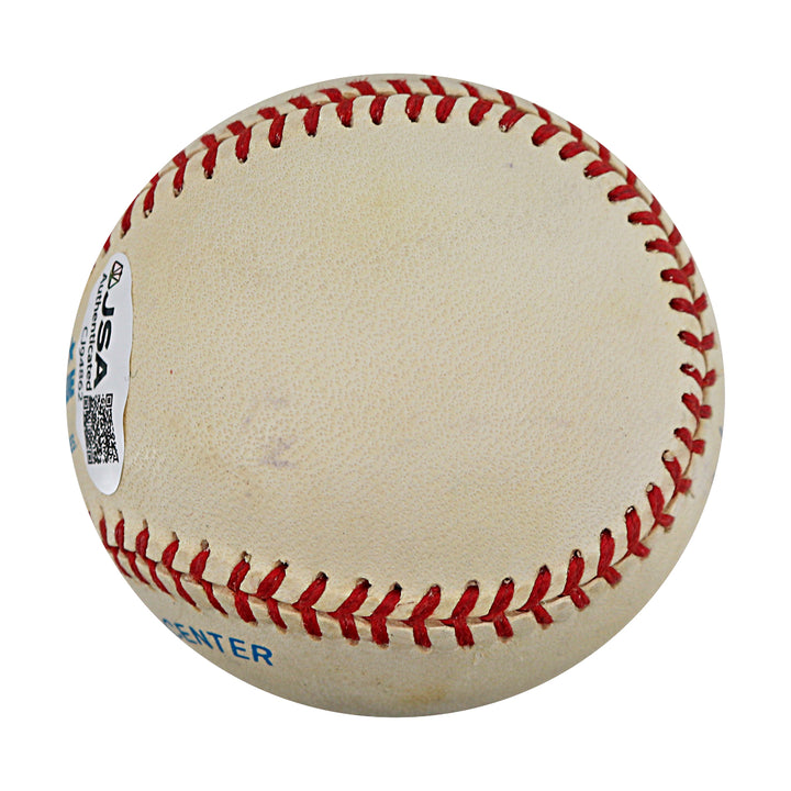 Homer Bush New York Yankees Autographed OAL Baseball JSA COA