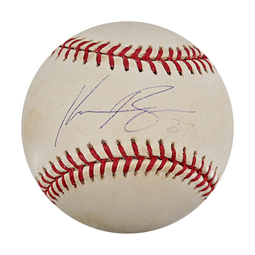 Kevin Brown Rangers Marlins Dodgers Autographed OMLB Baseball JSA COA-2