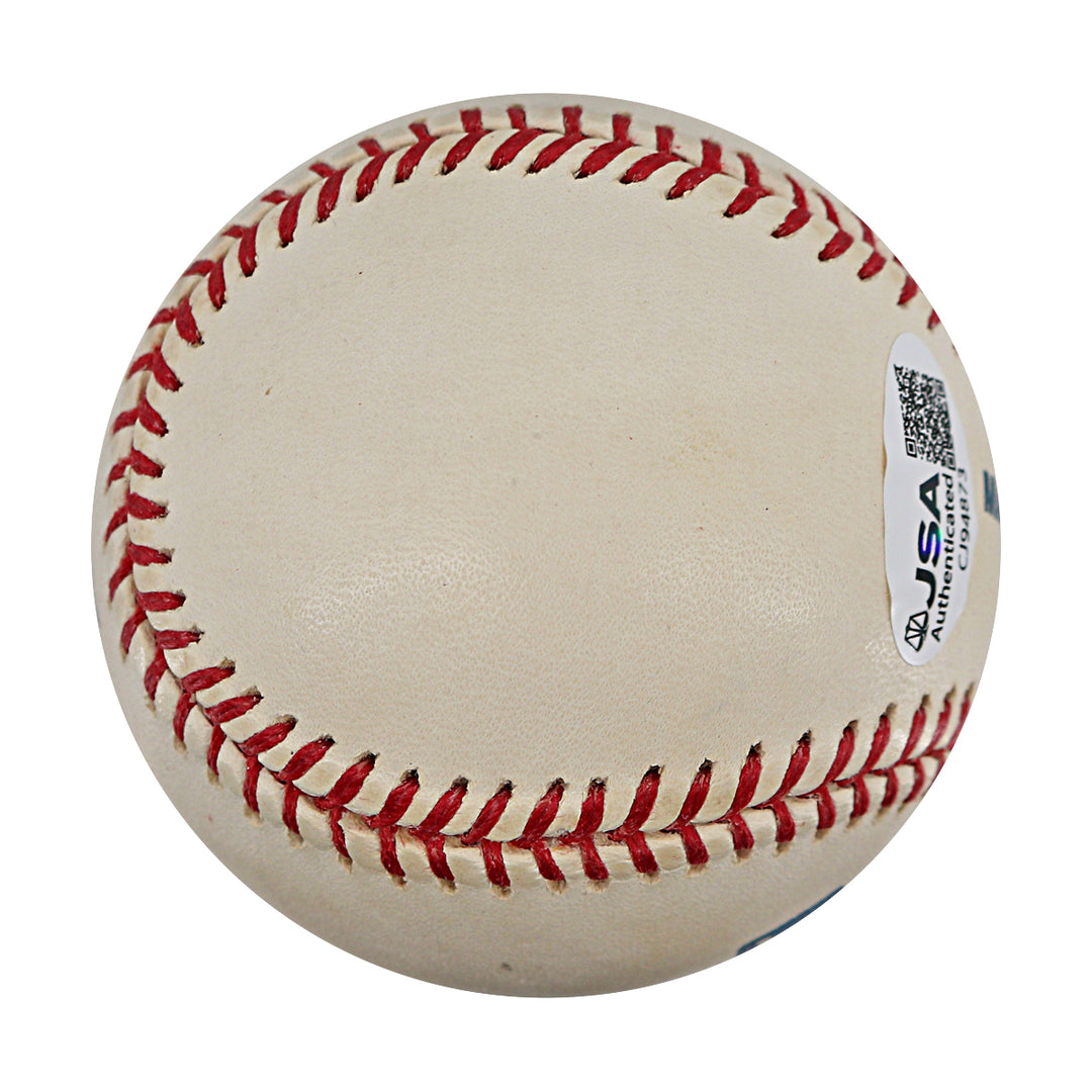 Kevin Brown Rangers Marlins Dodgers Autographed OMLB Baseball JSA COA-2
