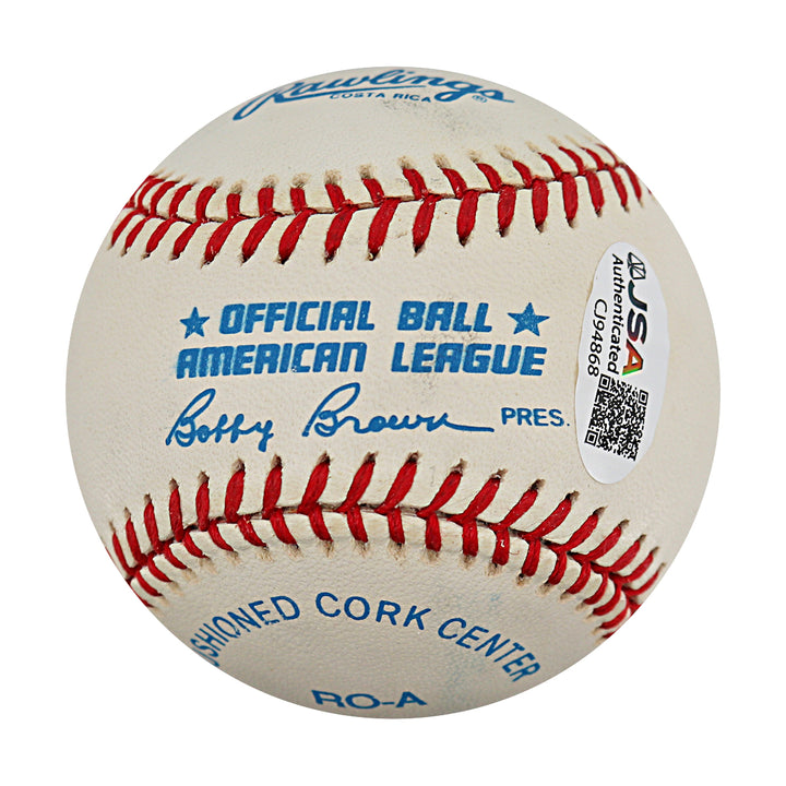 Hoyt Wilhelm San Francisco Giants Autographed OAL Baseball JSA COA