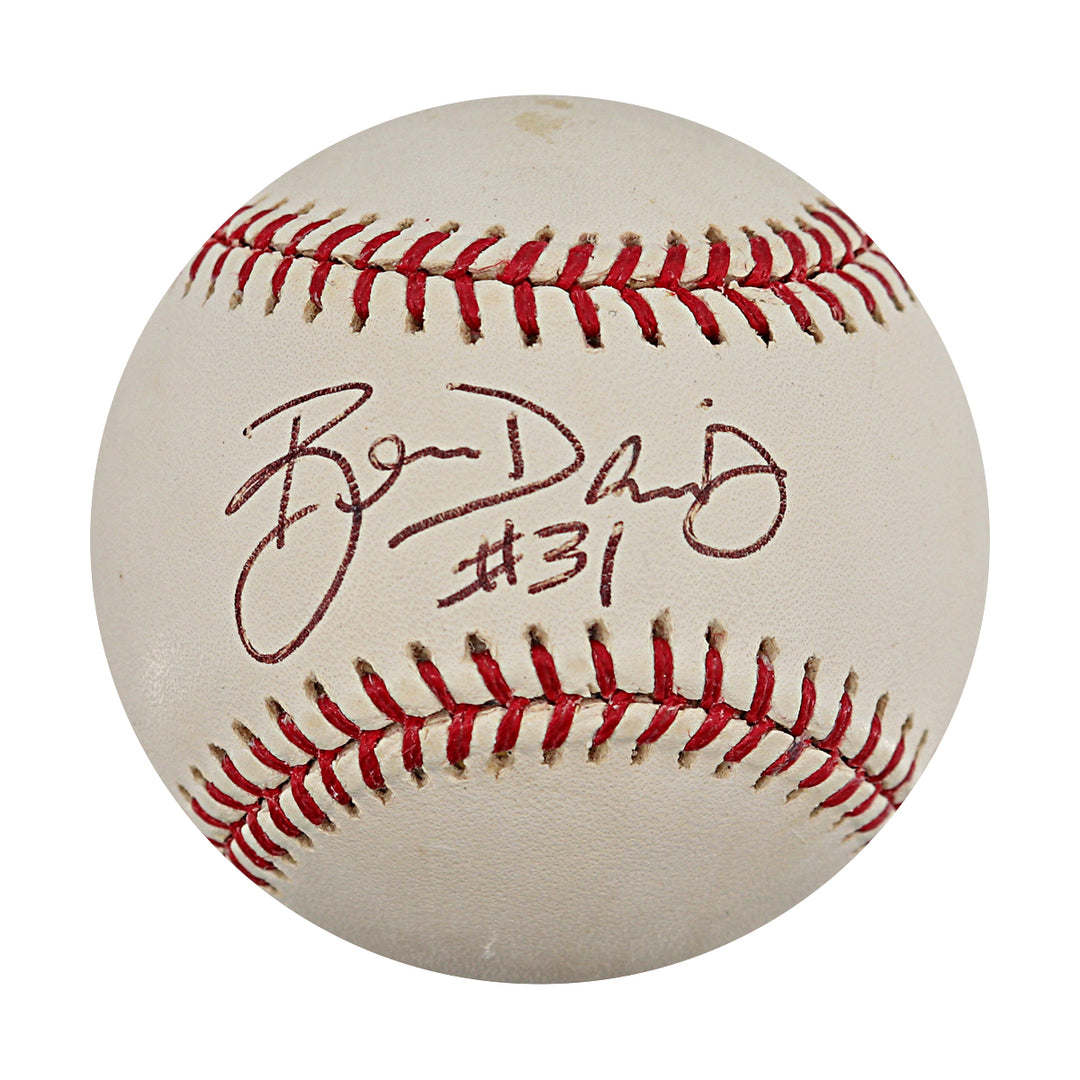 Ben Davis Mariners Padres Autographed OMLB Baseball JSA COA
