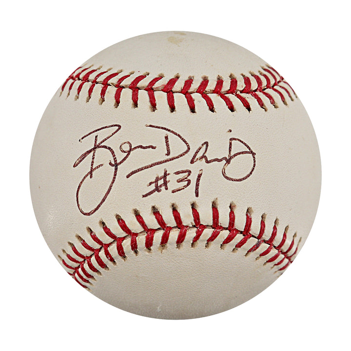 Ben Davis Mariners Padres Autographed OMLB Baseball JSA COA