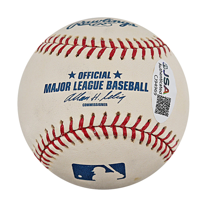 Ben Davis Mariners Padres Autographed OMLB Baseball JSA COA