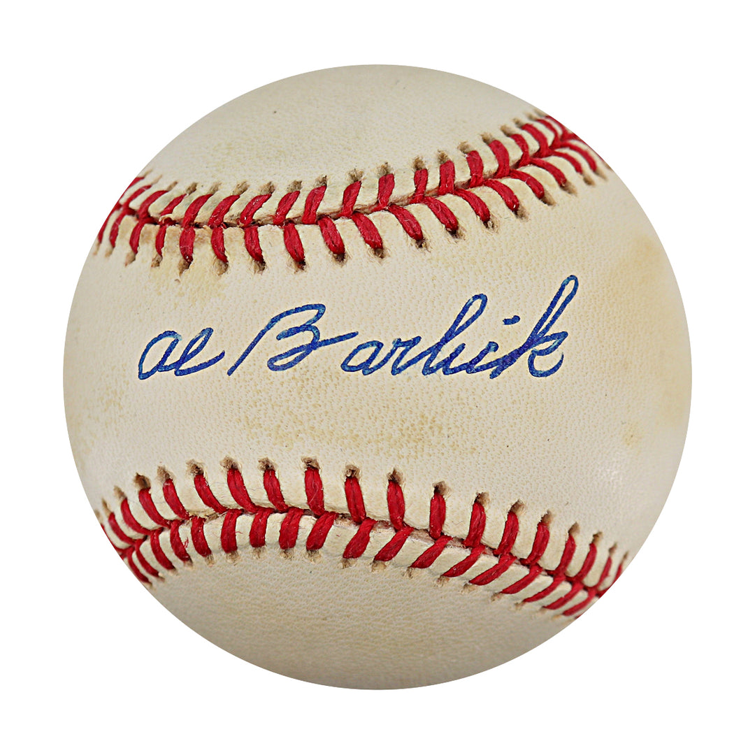 Al Barlick Autographed ONL Baseball JSA COA