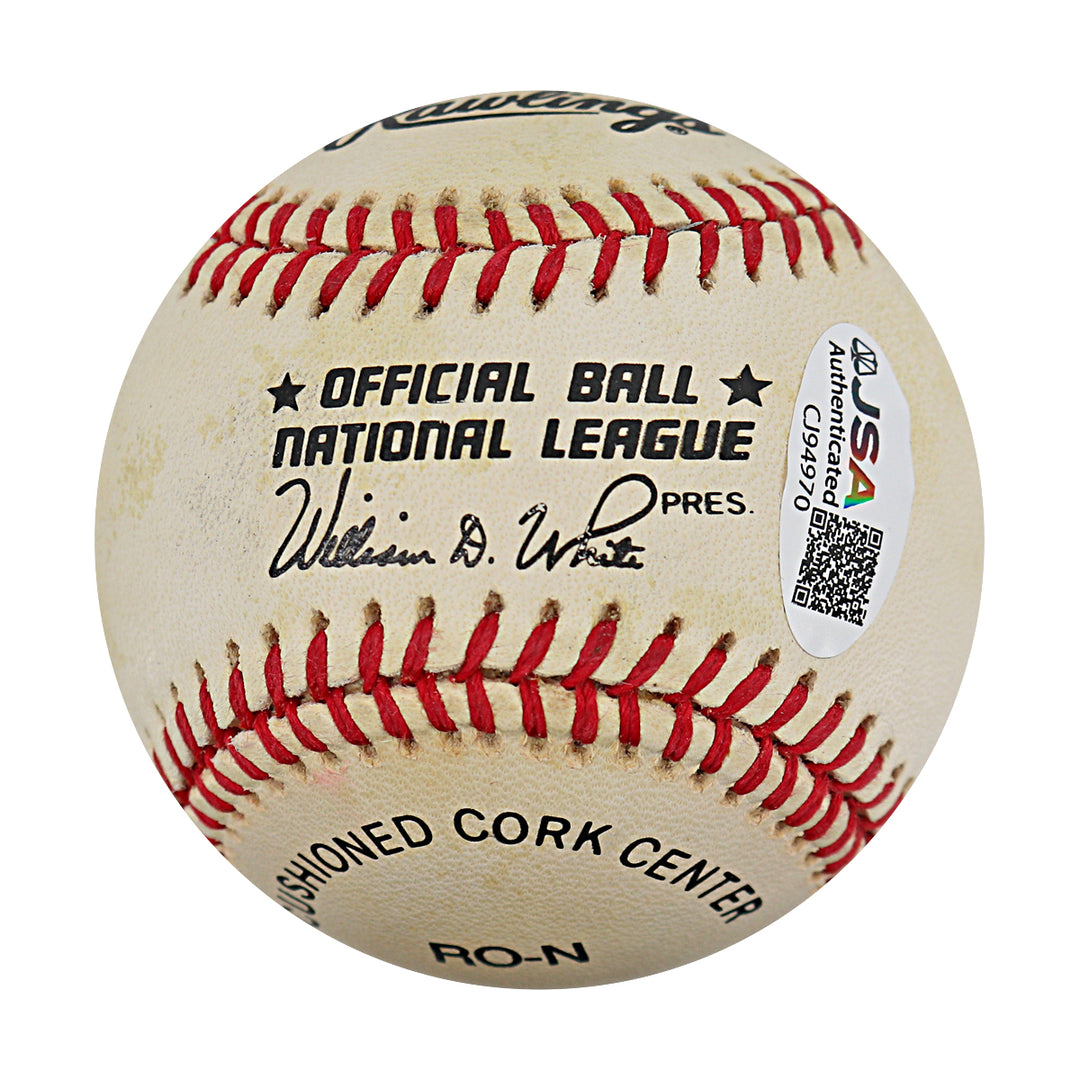 Al Barlick Autographed ONL Baseball JSA COA