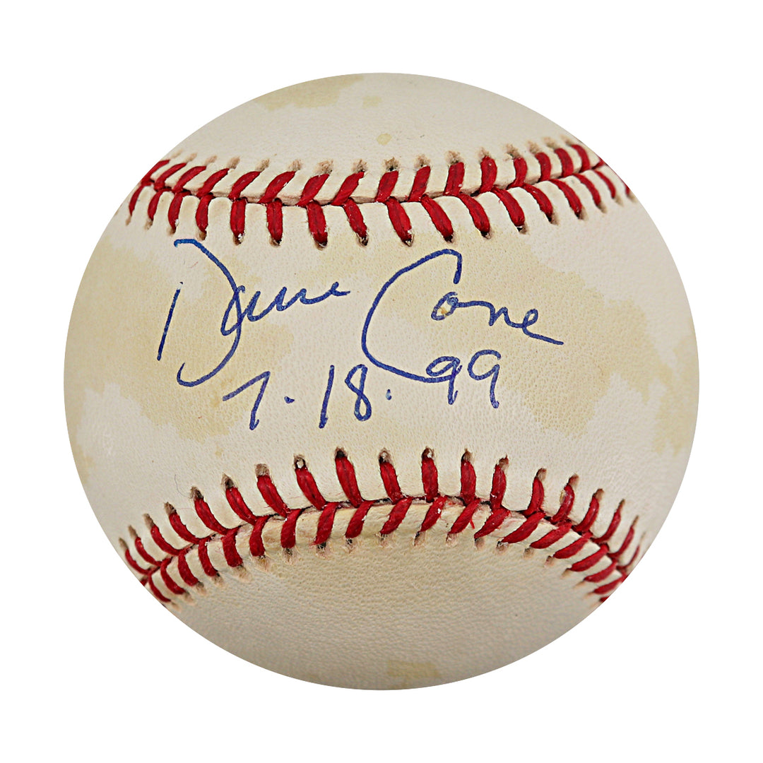 David Cone New York Yankees Autographed Inscribed OAL Baseball JSA COA