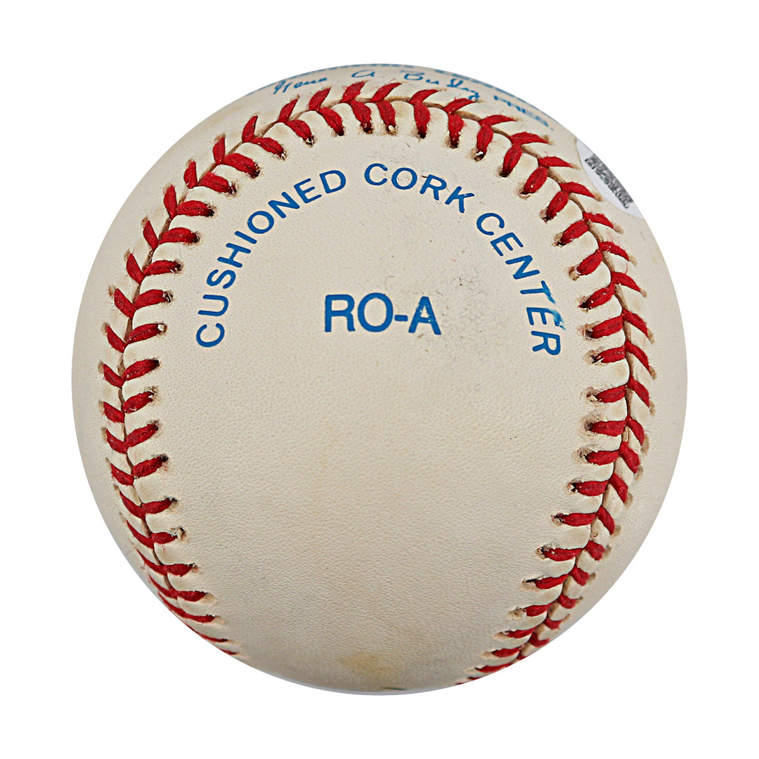 Dee Brown Royals Athletics Autographed OAL Baseball JSA COA