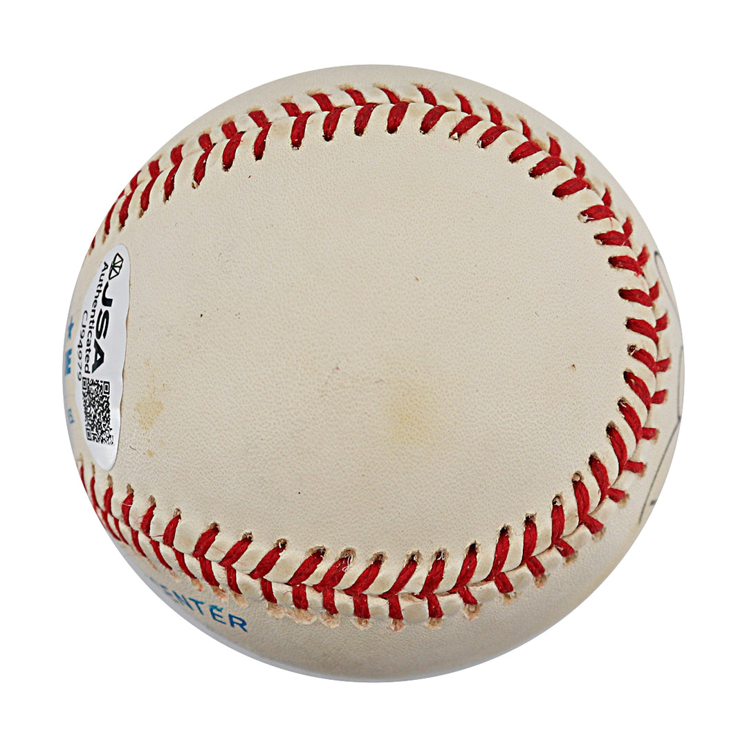 Dee Brown Royals Athletics Autographed OAL Baseball JSA COA