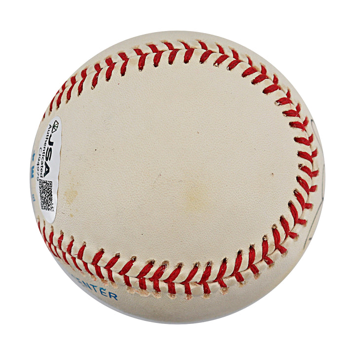 Dee Brown Royals Athletics Autographed OAL Baseball JSA COA