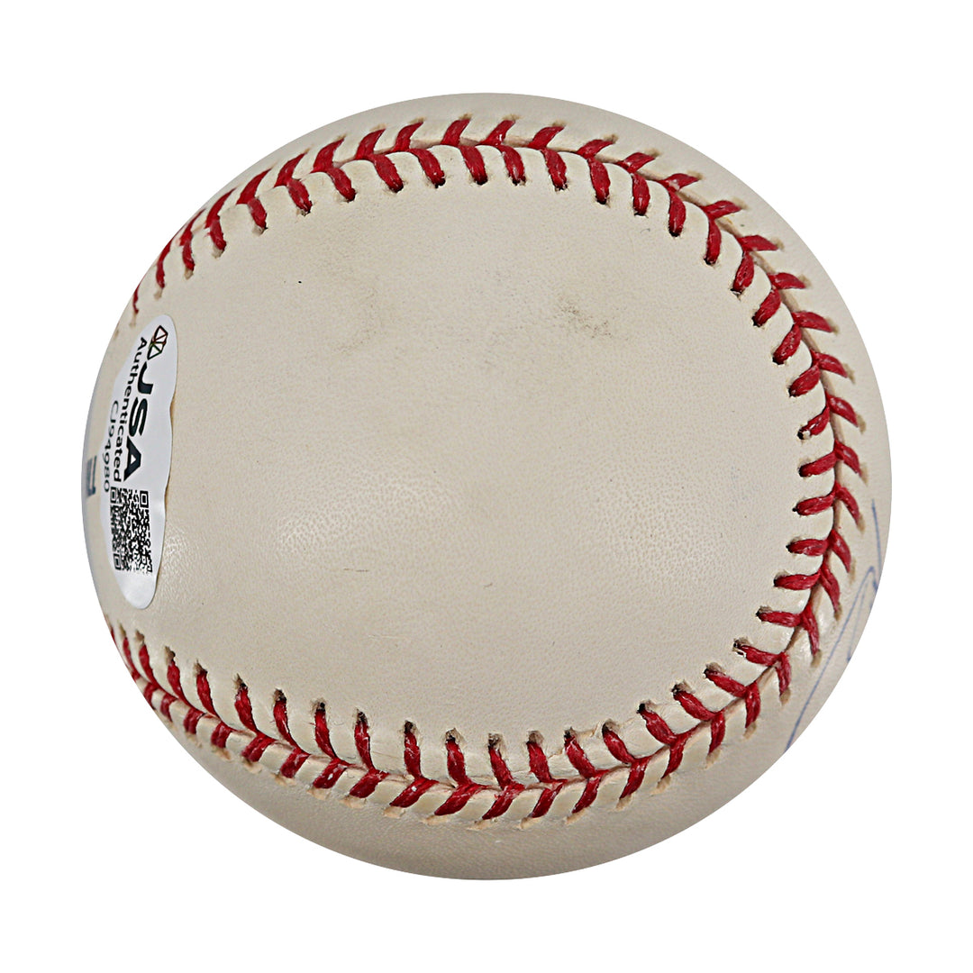 Steve Karsay Yankees Indians Athletics Autographed OMLB Baseball JSA COA
