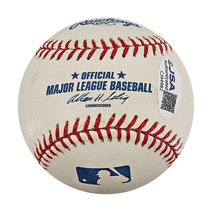 George J Alusik Detroit Tigers Autographed Inscribed OMLB Baseball JSA COA