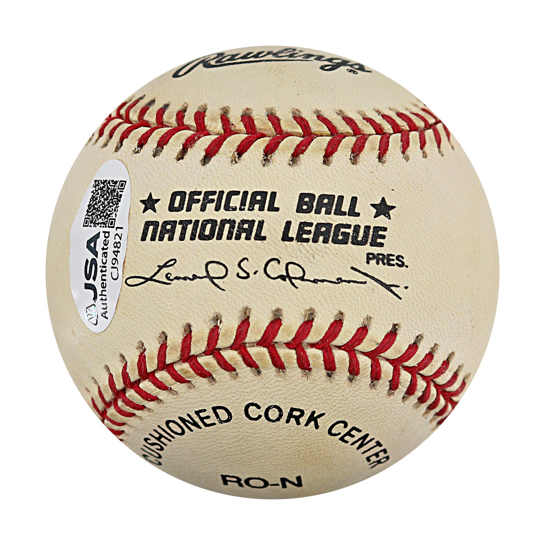 Bill Mazeroski Pittsburgh Pirates Autographed ONL Baseball JSA COA