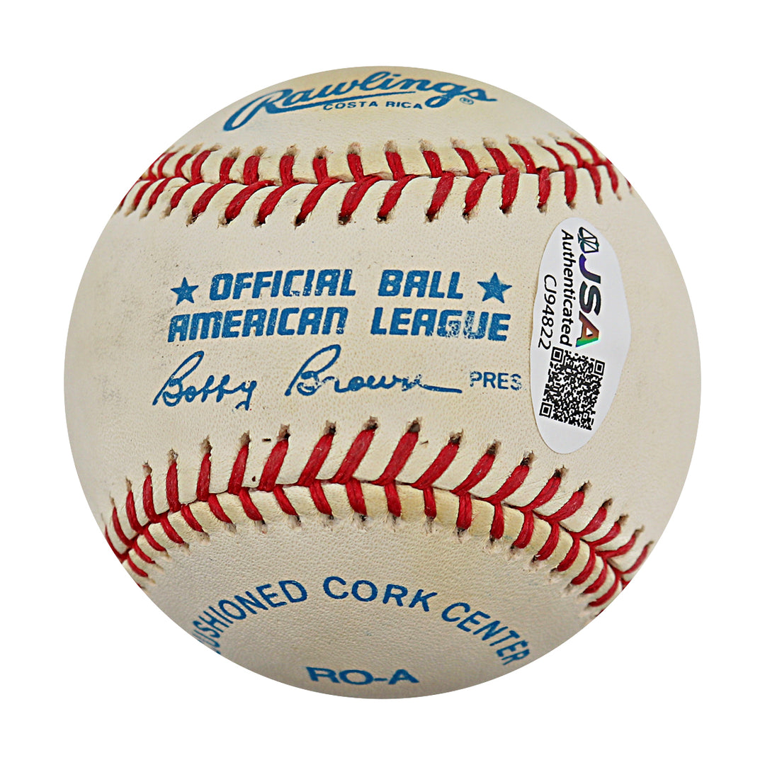 George Kell Detroit Tigers Autographed OAL Baseball JSA COA