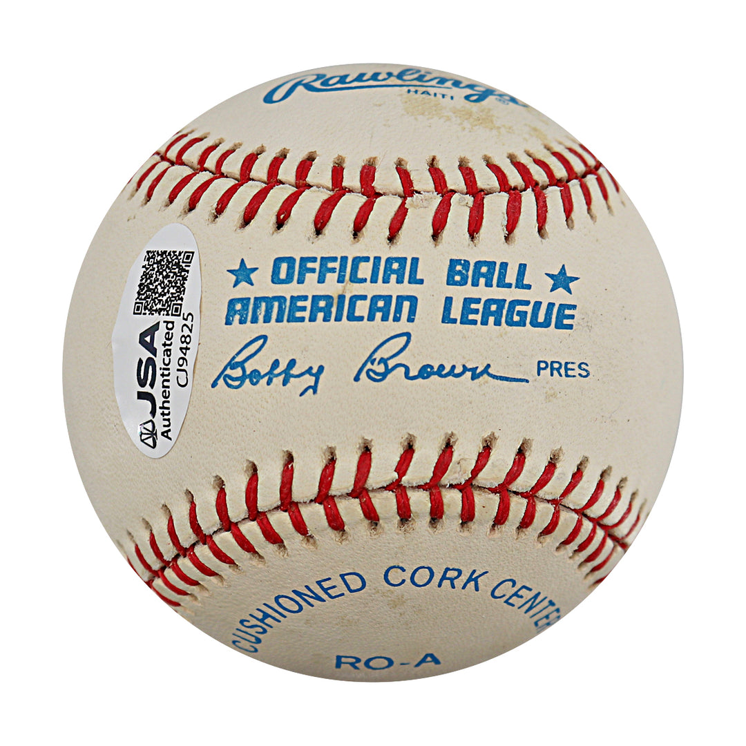 Al Kaline Detroit Tigers Autographed OAL Baseball JSA COA