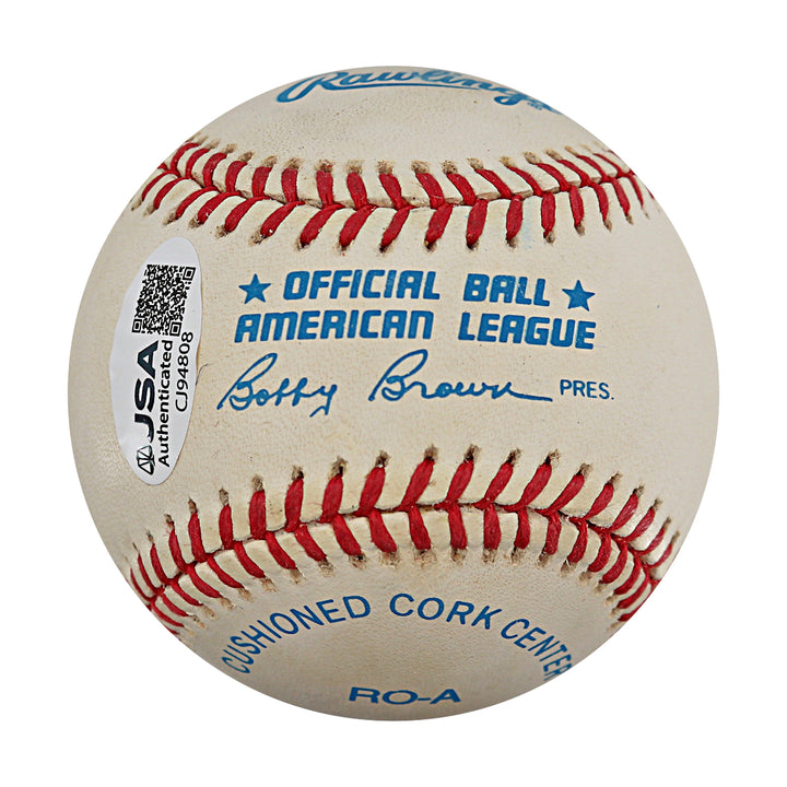 Hal Newhouser Detroit Tigers Autographed OAL Baseball JSA COA