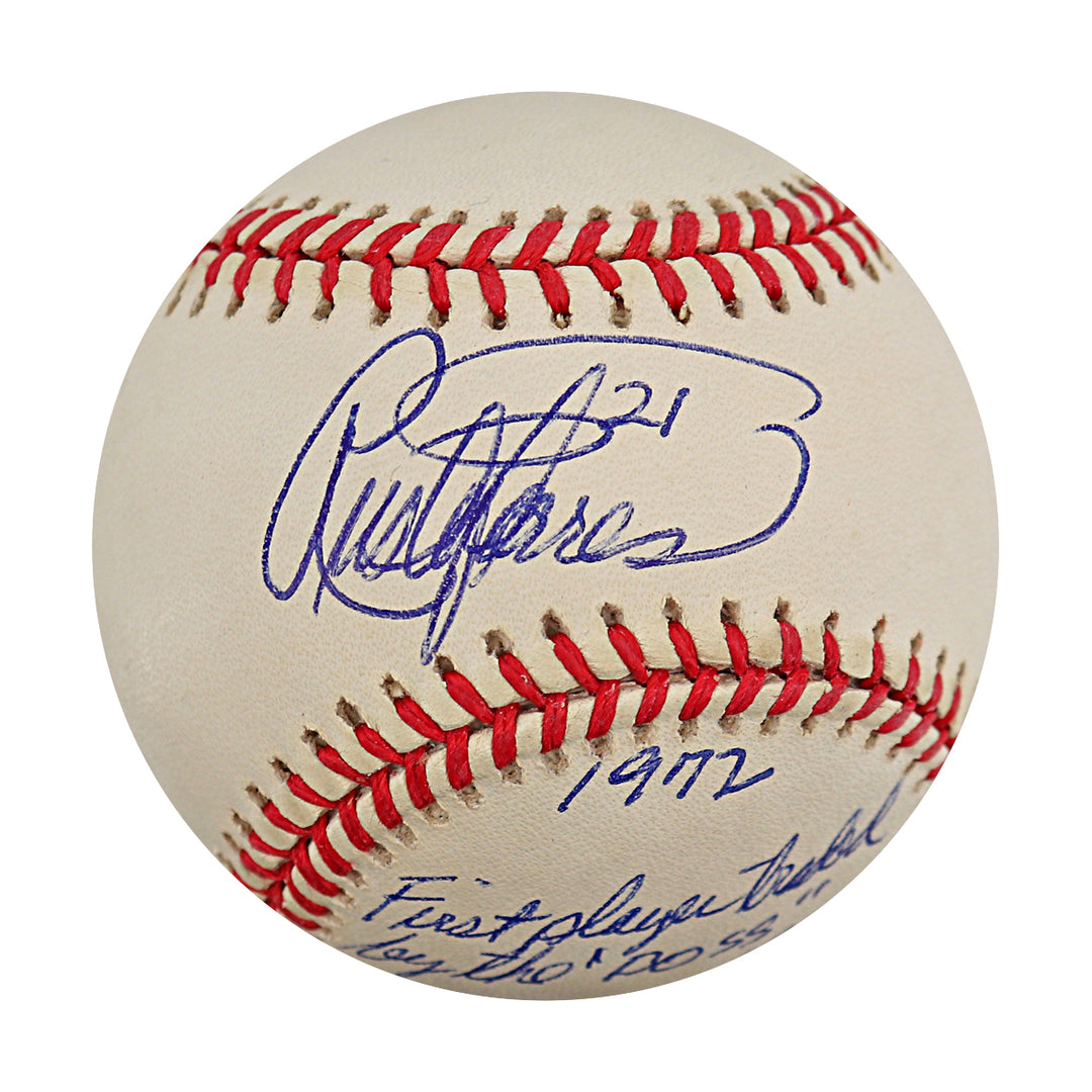 Rusty Torres New York Yankees Autogrphed Inscribed OAL Baseball JSA COA