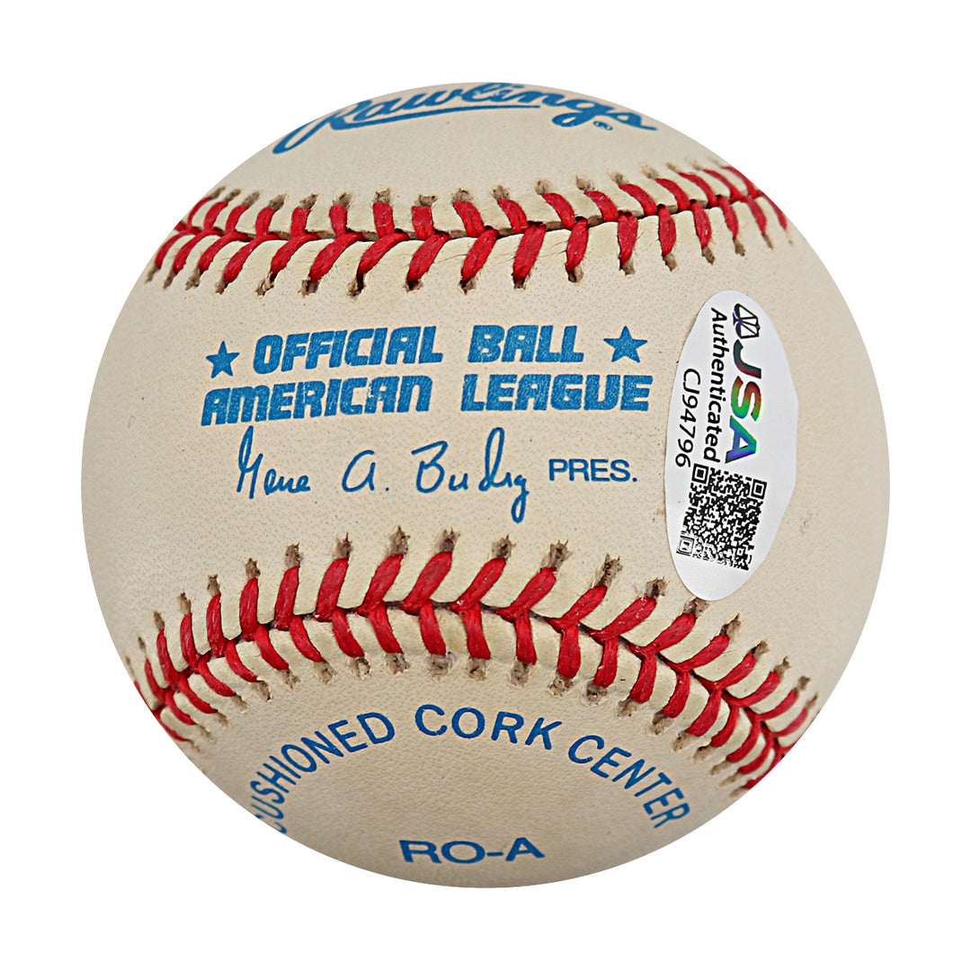 Rusty Torres New York Yankees Autogrphed Inscribed OAL Baseball JSA COA