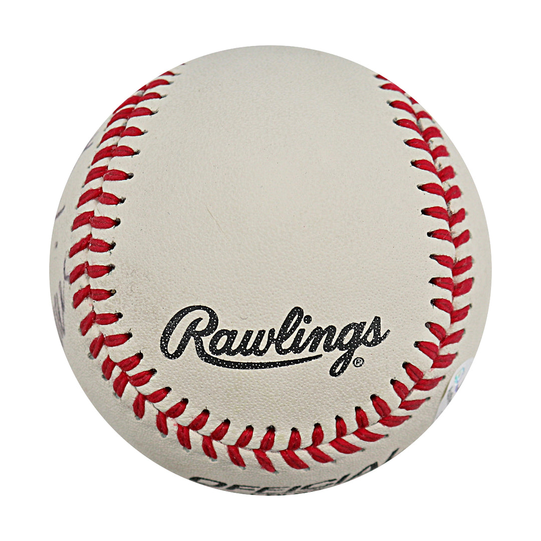 Don Zimmer Yankees Autographed Personalized Official League Baseball JSA COA