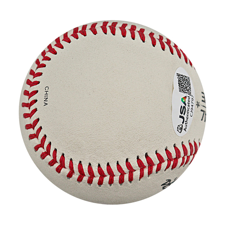 Don Zimmer Yankees Autographed Personalized Official League Baseball JSA COA