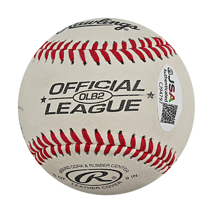 Don Zimmer Yankees Autographed Personalized Official League Baseball JSA COA