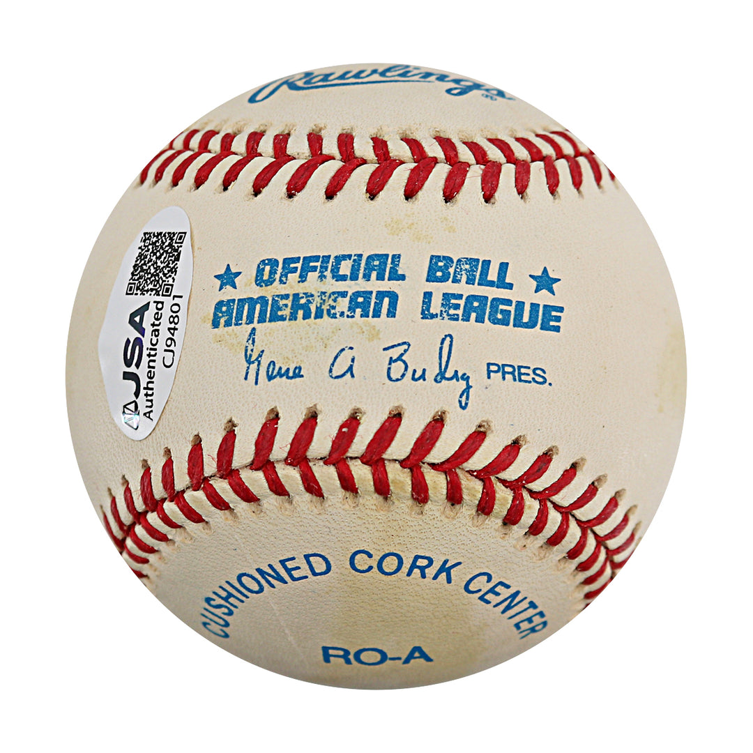 Shane Spencer New York Yankees Autographed OAL Baseball JSA COA