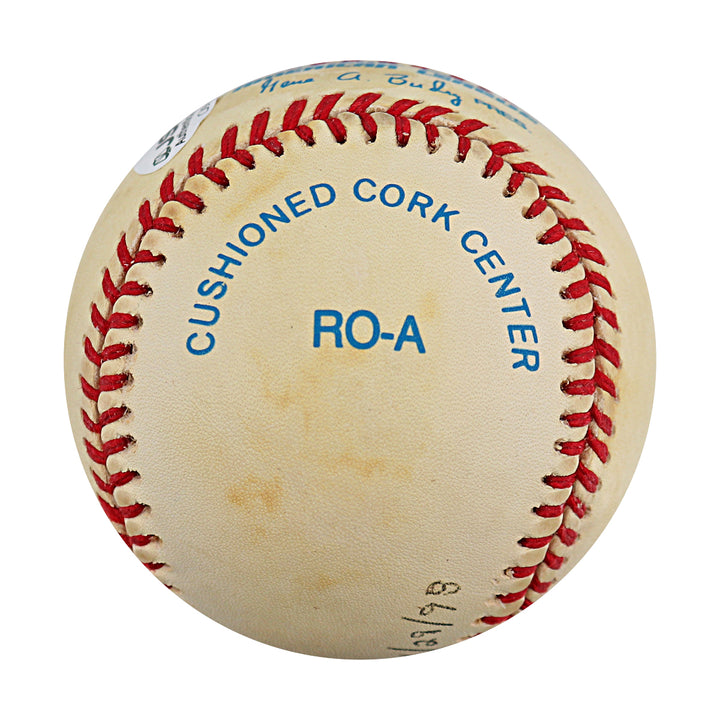 Jay Tessmer New York Yankees Autographed Inscribed OAL Baseball JSA COA