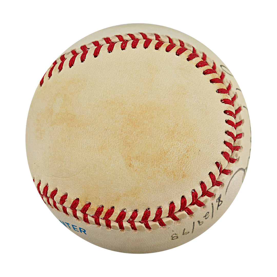 Jay Tessmer New York Yankees Autographed Inscribed OAL Baseball JSA COA