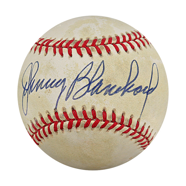 Johnny Blanchard New York Yankees Autographed OAL Baseball JSA COA