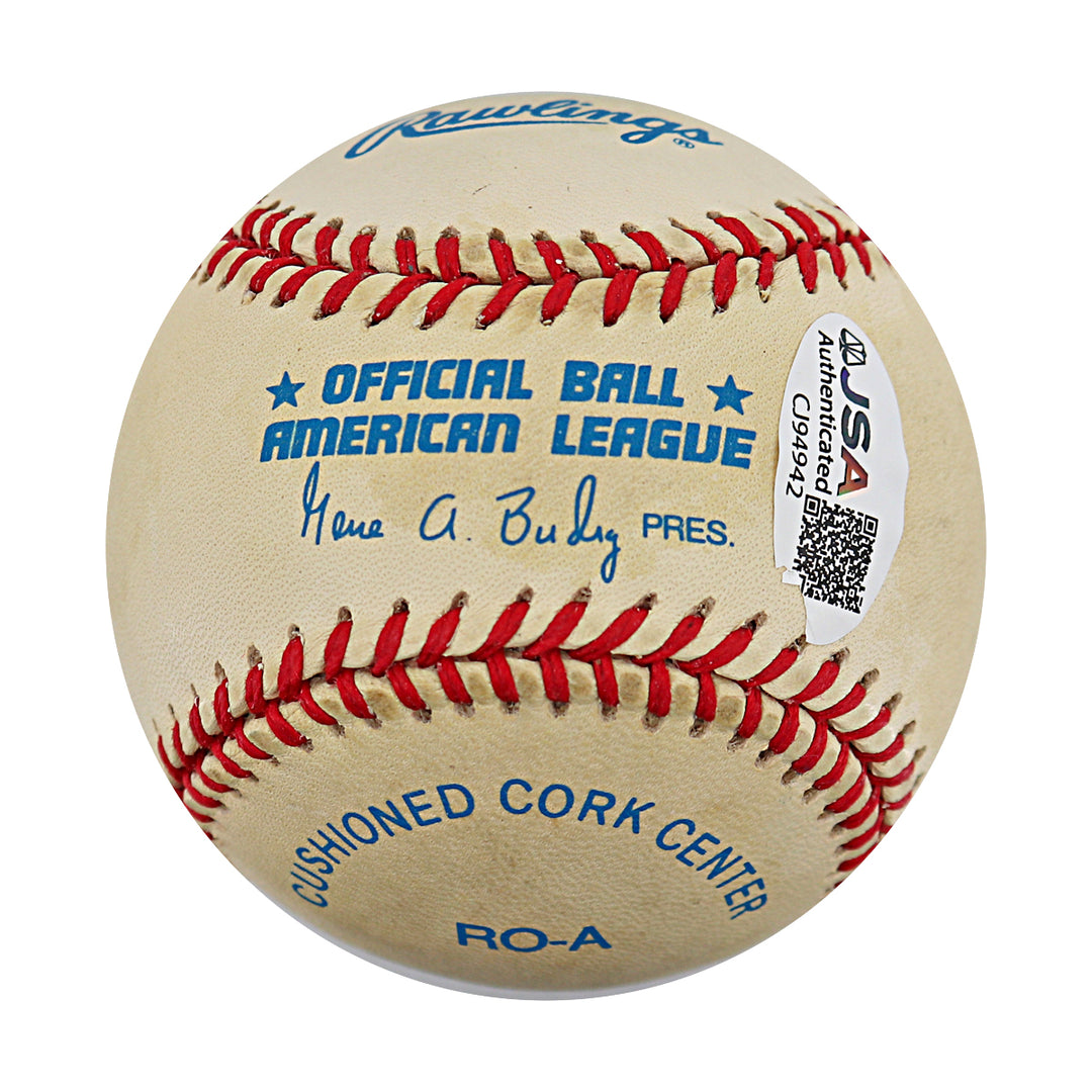 Andy Carey Yankees White Sox Autographed OAL Baseball JSA COA