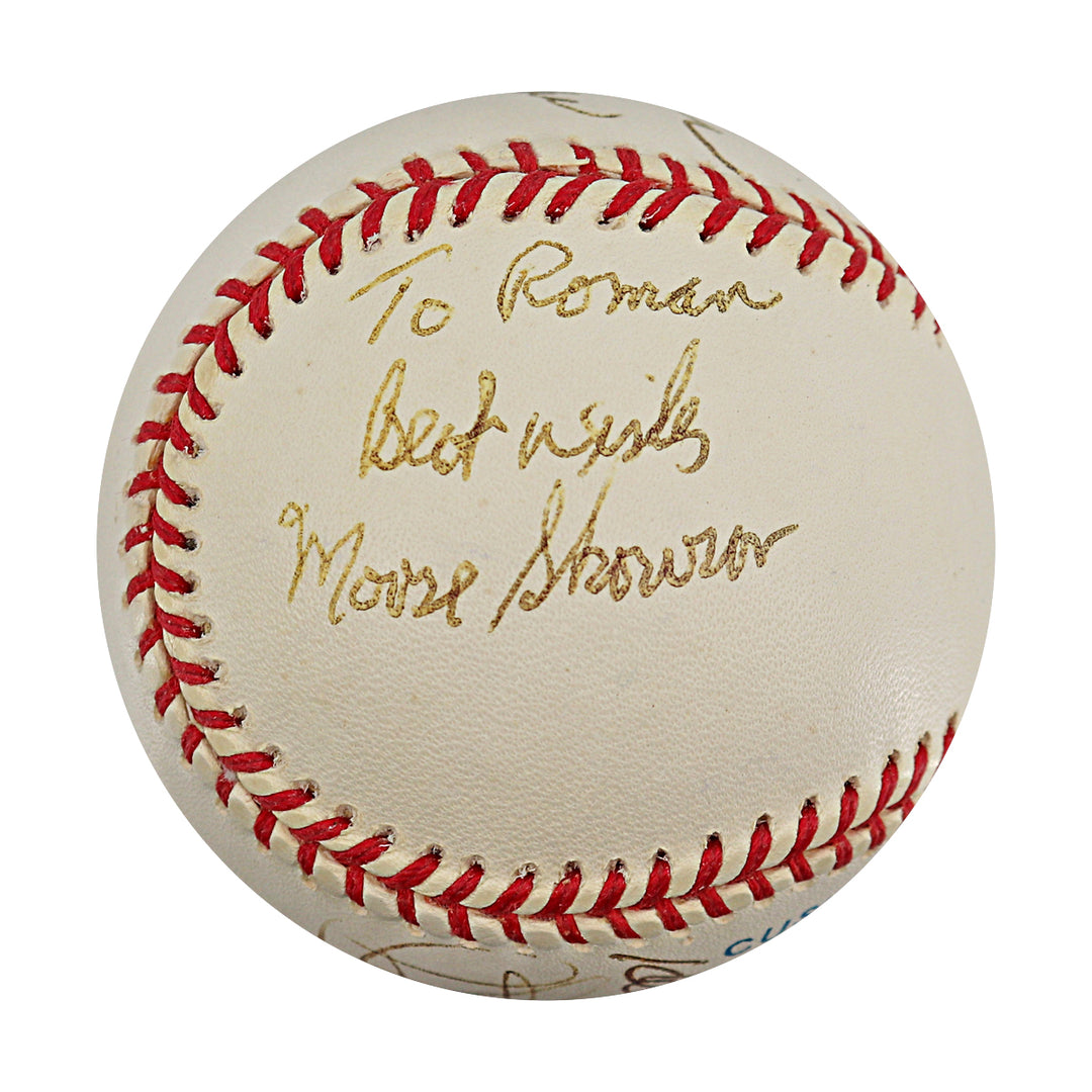 Skowron Blanchard Bauer Gibbs Lopez Yankees Autographed OAL Baseball JSA COA