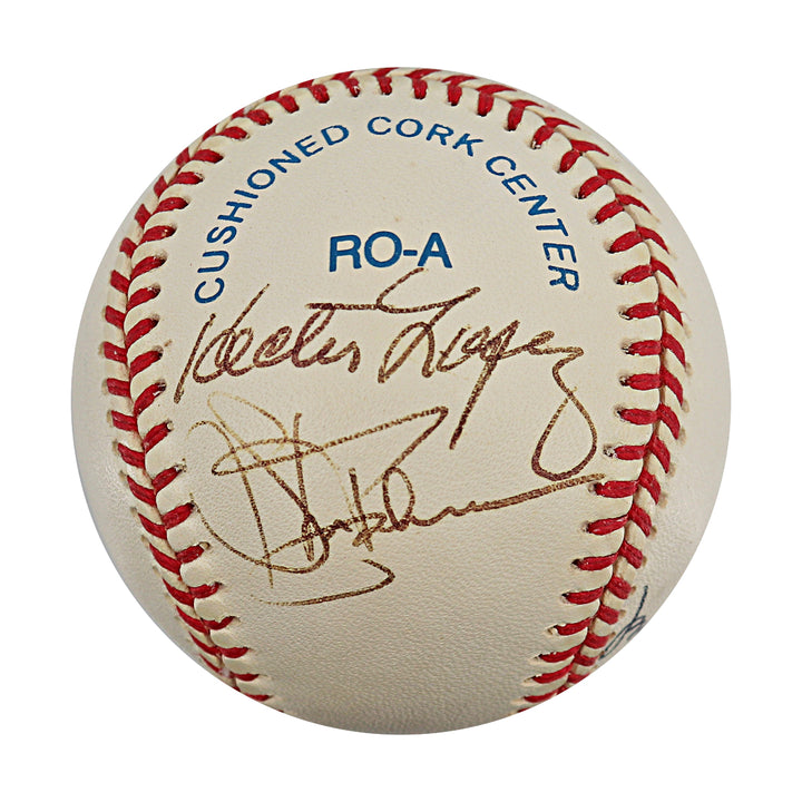 Skowron Blanchard Bauer Gibbs Lopez Yankees Autographed OAL Baseball JSA COA