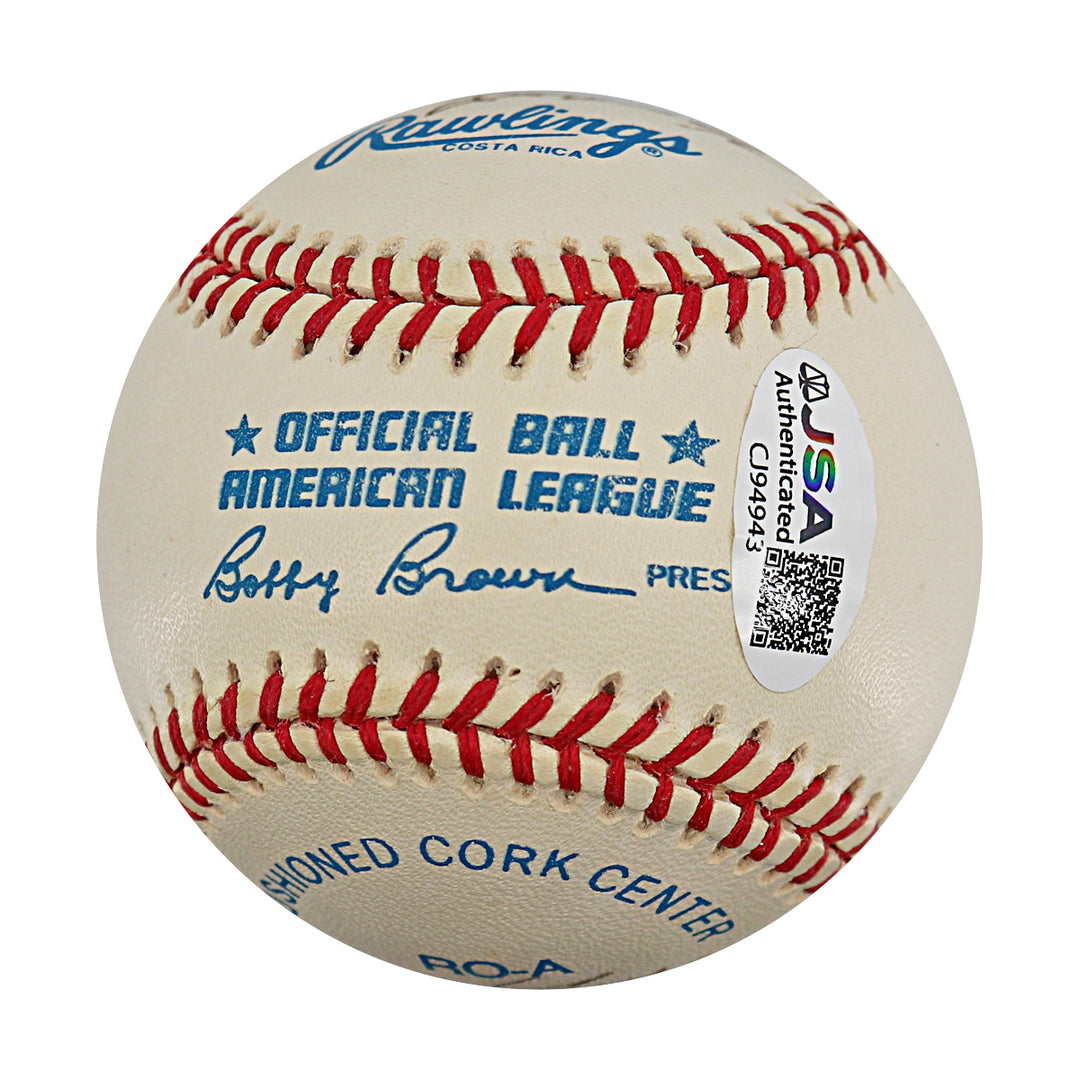 Skowron Blanchard Bauer Gibbs Lopez Yankees Autographed OAL Baseball JSA COA