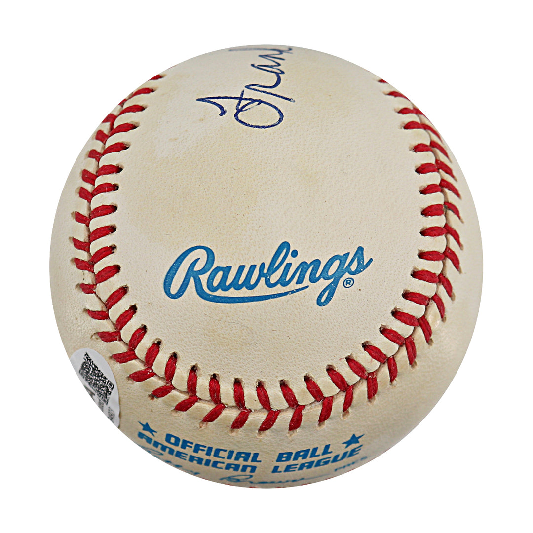 Frank Crosetti New York Yankees Autographed OAL Baseball JSA COA